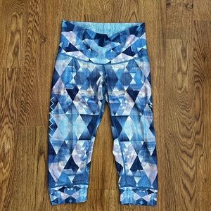 Niyama Sol Diamond Denim Buffalo Capri Leggings S